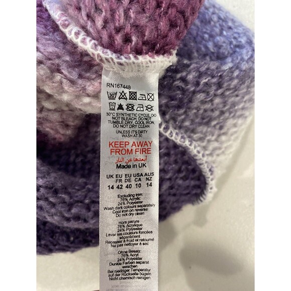 NEW PrettyLittleThing Romper Women Small Ombre Knit Stretch Travel Cover Up - Picture 8 of 8